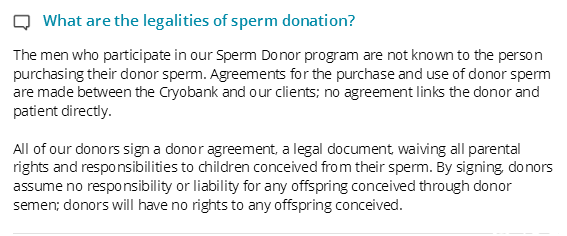 精子捐赠的合法性